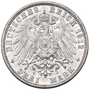 Foreign coins - GERMANIA Prussia Guglielmo II (1888-1918) 3 Marchi...