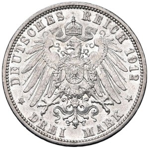Foreign coins - GERMANY Prussia Wilhelm II (1888-1918) 3 Marks...