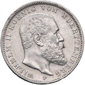 Foreign coins - GERMANIA Wurttemberg - Federico (1893-1918) 3 Marc...