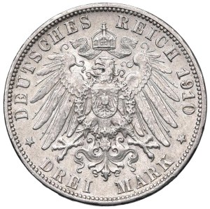 Foreign coins - GERMANY Wurttemberg - Frederick (1893-1918) 3 Marc...