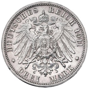 Foreign coins - GERMANY Wurttemberg - Frederick (1893-1918) 3 Marc...