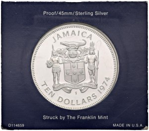 Foreign coins - JAMAICA Elizabeth II (1952-2022) 10 Dollars 1974...