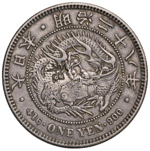 Foreign coins - JAPAN Meiji (1867-1912) Yen 1895 countermark to ...