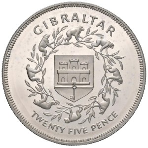 Foreign coins - GIBRALTAR Elizabeth II (1952-2022) 25 New Pence ...