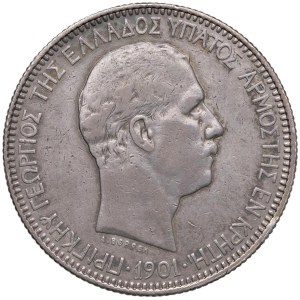 Foreign coins - GRECIA Creta - Giorgio (1901-1913) 5 Dracma 1901 -...