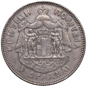 Foreign coins - GRECIA Creta - Giorgio (1901-1913) 5 Dracma 1901 -...