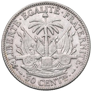 Foreign coins - HAITI Prima Repubblica (1859-1957) 50 Centimes 189...