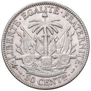 Foreign coins - HAITI First Republic (1859-1957) 50 Centimes 189...