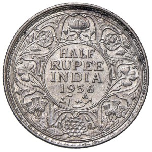 Foreign coins - INDIA Giorgio V (1910-1936) 1/2 Rupia 1936 Bombay ...