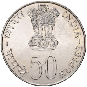 Foreign coins - INDIA 50 Rupie 1975 - KM 256 AG (g 34,40)...