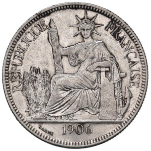 Foreign coins - INDOCINA FRANCESE Piastra 1906 - KM 5 AG (g 27,00)...