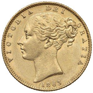 Foreign coins - INGHILTERRA Vittoria (1837-1901) Sterlina 1863 (13...