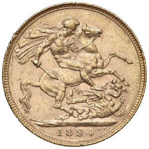 Foreign coins - ENGLAND Victoria (1837-1901) 1894 sterling - K...