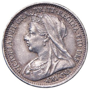 Foreign coins - INGHILTERRA Vittoria (1837-1901) 3 Pence 1899 - KM...