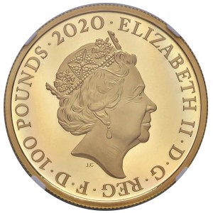 Foreign coins - INGHILTERRA Elisabetta II (1952-2022) 100 Sterline...