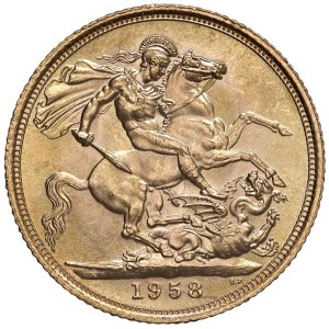 Foreign coins - ENGLAND Elizabeth (1952-) Sterling 1958 - KM ...