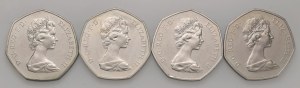 Foreign coins - ENGLAND Elizabeth II (1952-2022) 50 Pence 197...