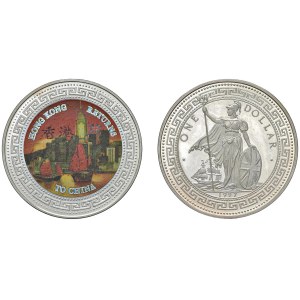 Foreign coins - INGHILTERRA Fantasy trade dollar 1997 (2) Ritorno ...