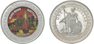 Foreign coins - ENGLAND Fantasy trade dollar 1997 (2) Return ...