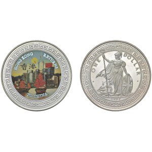 Foreign coins - INGHILTERRA Fantasy trade dollar 1997 (2) Ritorno ...