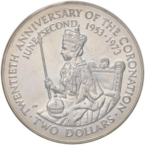 Foreign coins - COOK ISLANDS Elizabeth II (1952-2022) 2 Dollars 197...