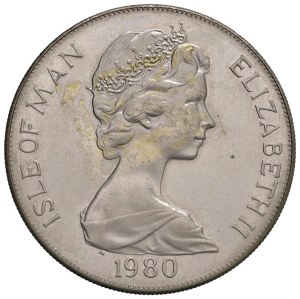 Foreign coins - ISLANDS MAN Elizabeth II 81952-2022) Crown 1980 - K...
