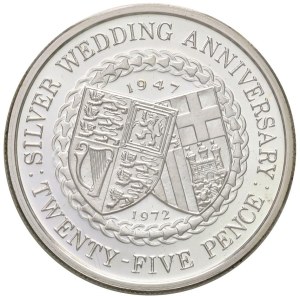 Foreign coins - ISLANDS MAN Elizabeth II (1952-2022) 25 Pence 1972 ...