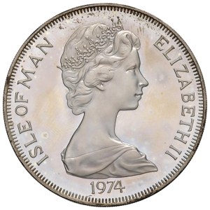 Foreign coins - ISLANDS MAN Elizabeth II (1952-2022) Crown 1974 - K...