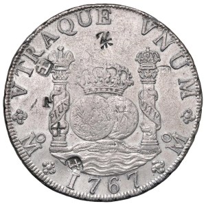 Foreign coins - MESSICO Carlo III (1759-1788) 8 Reales 1767 Mo MF ...