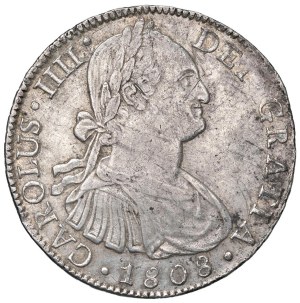 Foreign coins - MEXICO Charles IV (1788-1808) 8 Reales 1808 Mo TH -...