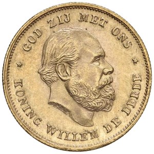 Foreign coins - OLANDA Guglielmo III (1849-1890) 10 Gulden 1875 - ...