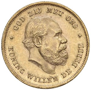 Foreign coins - HOLLAND William III (1849-1890) 10 Gulden 1875 - ...