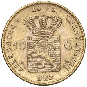 Foreign coins - HOLLAND William III (1849-1890) 10 Gulden 1875 - ...
