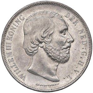Foreign coins - HOLLAND William III (1849-1890) 2 1/2 Gulden 1874...