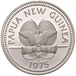 Foreign coins - PAPUA NUOVA GUINEA 10 Kina 1975 - AG (g 41,81)...