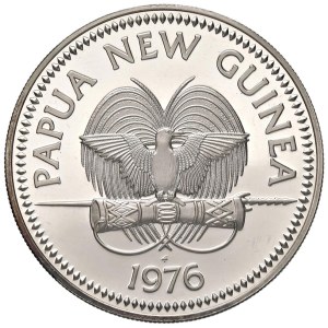 Foreign coins - PAPUA NUOVA GUINEA 10 Kina 1976 - AG (g 41,88)...