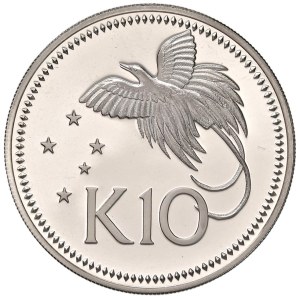 Foreign coins - PAPUA NUOVA GUINEA 10 Kina 1976 - AG (g 41,88)...