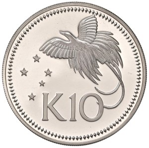 Foreign coins - PAPUA NEW GUINEA 10 Kina 1976 - AG (g 41.88)...