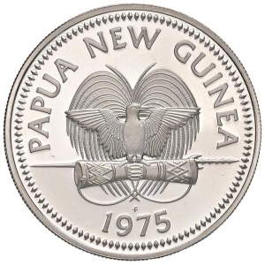 Foreign coins - PAPUA NEW GUINEA 5 Kina 1975 - AG (g 27.23)...