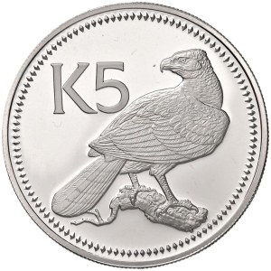 Foreign coins - PAPUA NEW GUINEA 5 Kina 1975 - AG (g 27.23)...