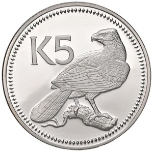 Foreign coins - PAPUA NEW GUINEA 5 Kina 1976 - AG (g 28.01)...