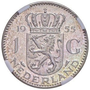 Foreign coins - PAESI BASSI Giuliana (1948-1980) Gulden 1955 - KM ...