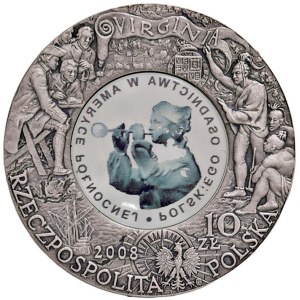 Foreign coins - POLONIA 10 Zlotych 2008 400th Anniv. Polish Settle...