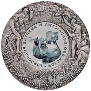 Foreign coins - POLAND 10 Zlotych 2008 400th Anniv. Polish Settle...