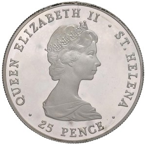 Foreign coins - SANTA ELENA Elisabetta II (1952-2022) 25 Pence 198...