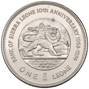 Foreign coins - SIERRA LEONE Siaka Stevens (1971-1985) Leone 1974 ...
