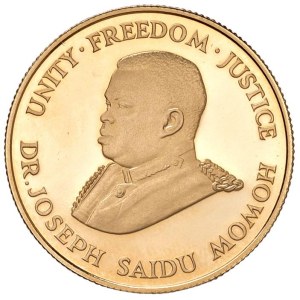 Foreign coins - SIERRA LEONE 5 Golde 1987 - AU (g 16,06)...
