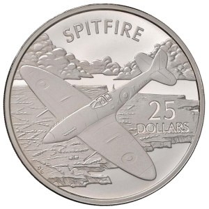 Foreign coins - ISOLE SOLOMON 25 Dollari 2003 Spitfire - AG (g 31,...