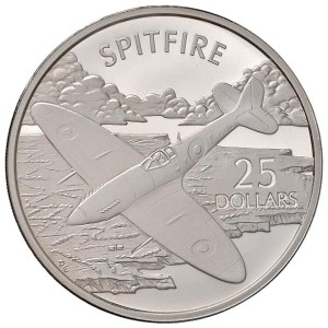 Foreign coins - SOLOMON ISLANDS 25 Dollars 2003 Spitfire - AG (g 31,...