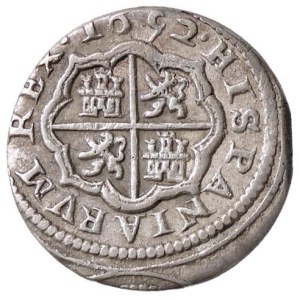 Foreign coins - SPAGNA Felipe IV (1621-1665) Real 1652 Segovia BR-...
